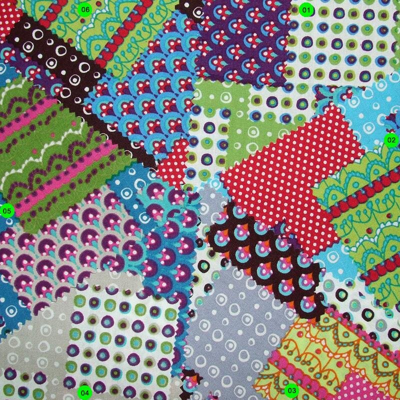 Popeline Druck Patchwork
