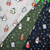 Baumwolljersey Digitaldruck Pinguine