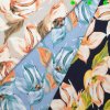 Jerseystoffe Krepp bedruckt Magnolien ÖkoTex