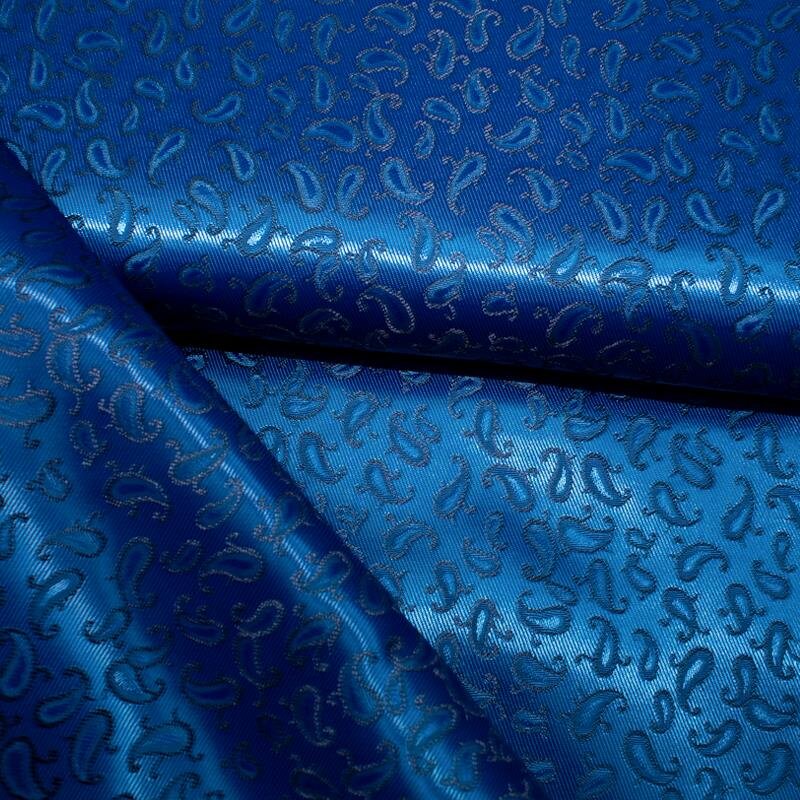 Futterstoff Jacquard Paisley 8 mm royalblau; Design 235-F12605010 Fb. 013