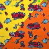 Baumwolljersey Feuerwehr und Elefant