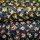 Polyester Chiffon Flockdruck Rosen