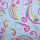 Baumwollgewebe bedruckt Paisley hellblau