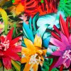 Baumwolljersey Blumenserie