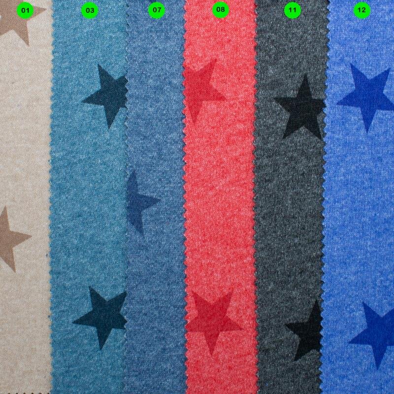 Sweatstoffe melange Serie Sterne