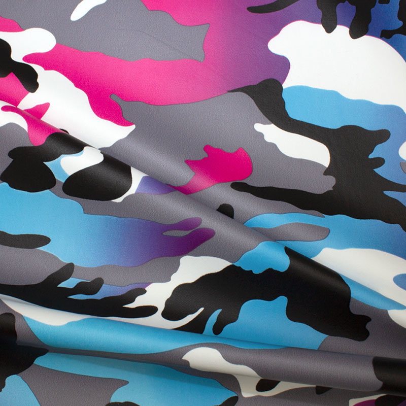 Gewirke für Regenbekleidung blau-pink