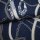 Jersey Viskose bedruckt Ringe blau