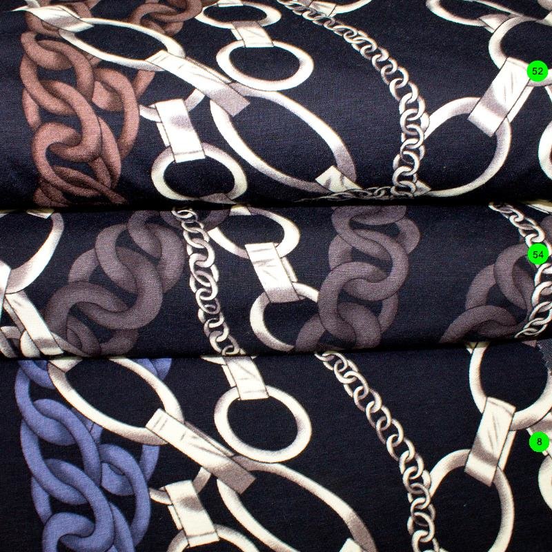 Jersey Viskose bedruckt Ringe