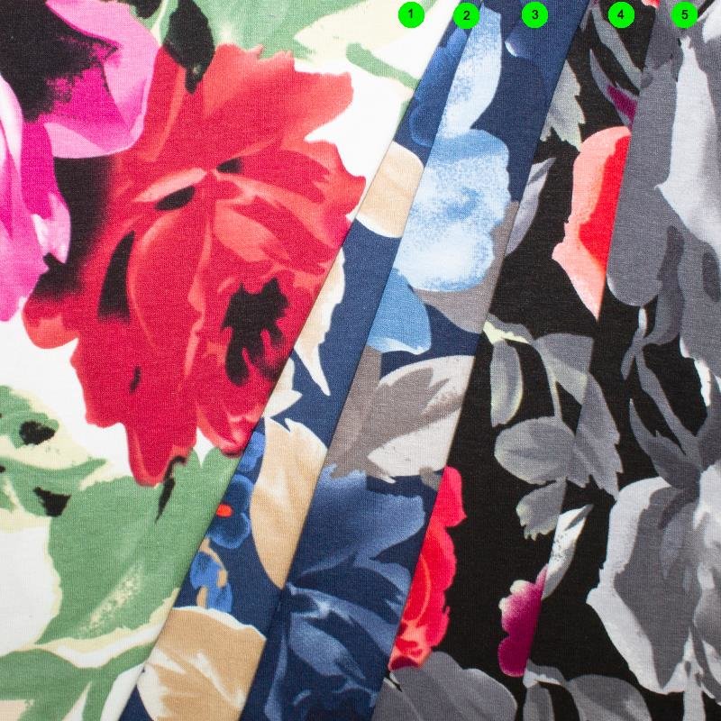 Jersey Viskose bedruckt Rosen