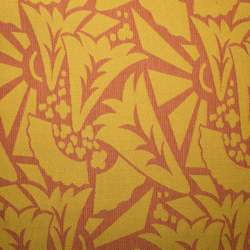 Möbelbezugsstoff Blumen  terracotta