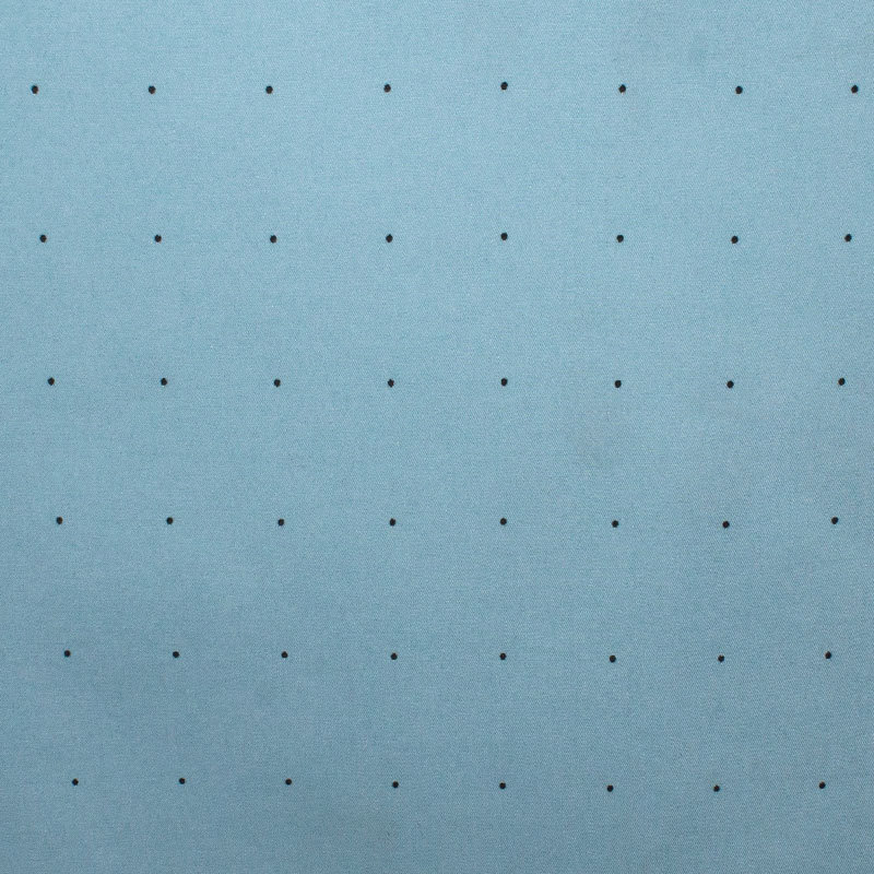 Tischdecken und Deko Stoffe pastellblau Lochmuster