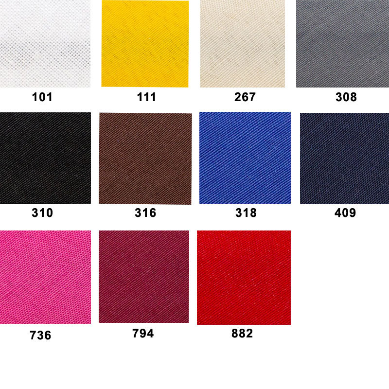 Schrägband Mix in 11 Farben