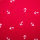 Baumwolljersey Muster Anker 25 mm rot