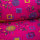 Walk-Jacquard pink Blumen