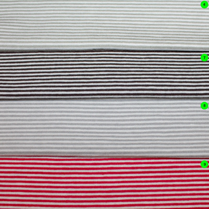Viskose Jerseystoffe Ringel Serie 2 mm