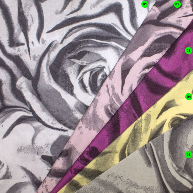 Slinky Druck Blumen Abstrakt