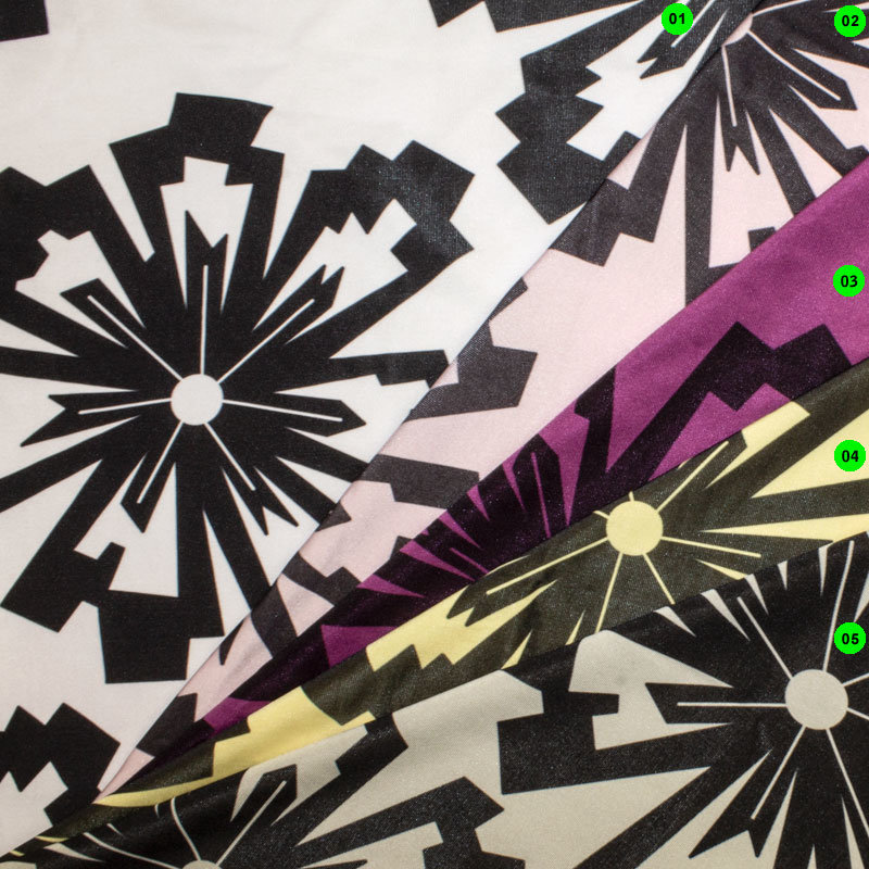 Slinky Druck Blumen Grafik