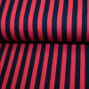 Jerseystoffe bedruckt Streifen 10 mm rot-schwarz