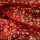 Organza bordeaux Foliendruck Sterne gold