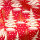 Foliendruck Tannenbaum rot-gold