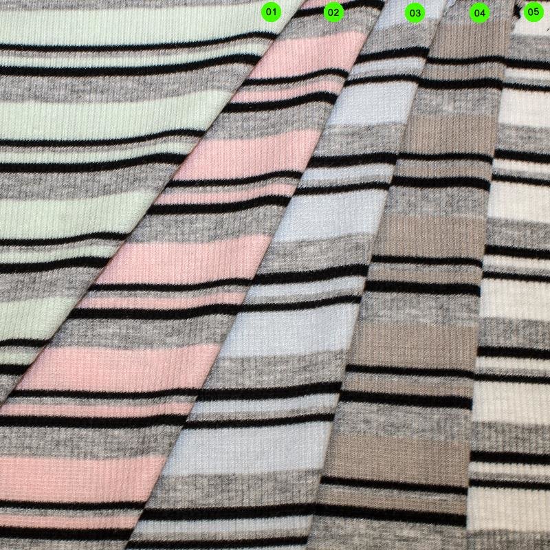 Feine Strick Rippen und Streifen 01 mint