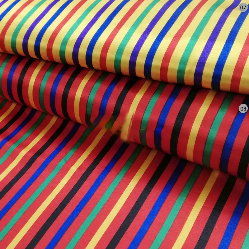 Satin Streifen bunt