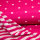 Feine Doubleface Jersey pink Streifen-Tupfen