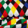 Tropical Druck Rauten 4 cm Multicolor ÖkoTex