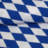 Tropical Druck Bayernraute 4 cm blau-weiß ÖkoTex