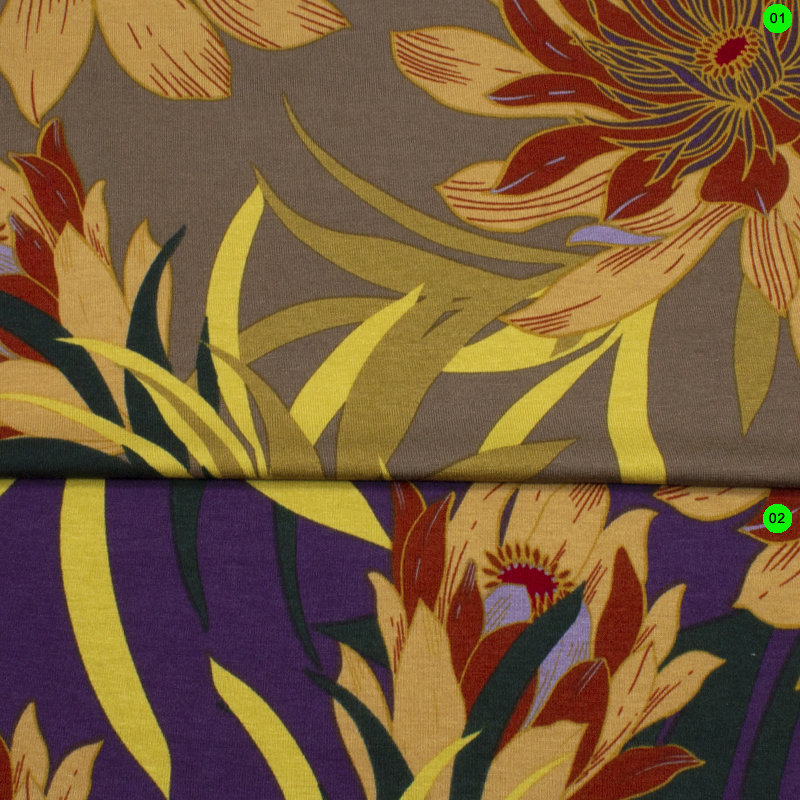 Jersey Druck, Blumen