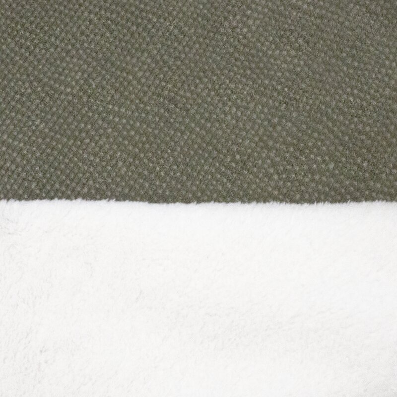 Cord mit Teddyfutter, Khaki-grün