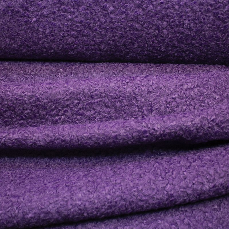 Mantelstoff MARCOLANA, Bouclé, violett