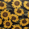 Samt, Digital bedruckt mit Sonnenblumen