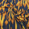 Viskose Jersey Druck, Abstrackt Ocker