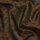 Futterstoff Jacquard Blumenkette, dunkelbraun-gold; 235-F112 Fb.132