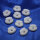 Kordelstopper oval, 20 mm weiß