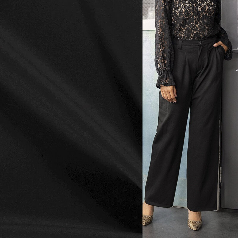 Modestoffe Damen, Punta di Roma, Schwarz (Hose) - My Image 33